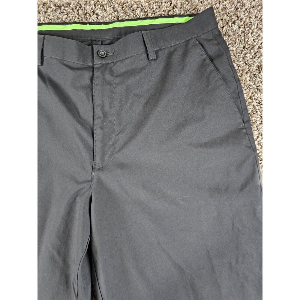 PGA Tour Pro Series Mens Sz 36x32 Flat Front Chino Golf Pants Black - Picture 2 of 4